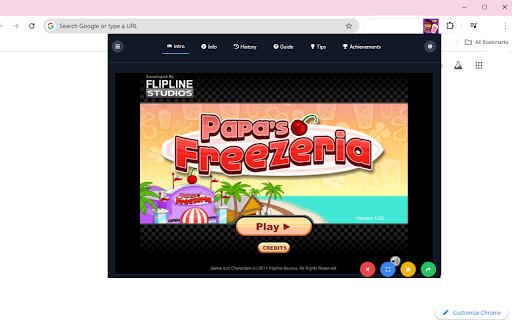 Papa's Freezeria Game Unblocked screenshot