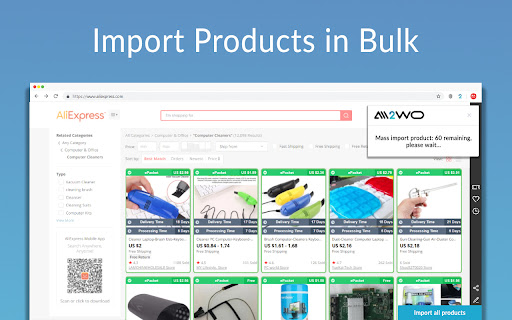 Aliexpress Dropshipping screenshot