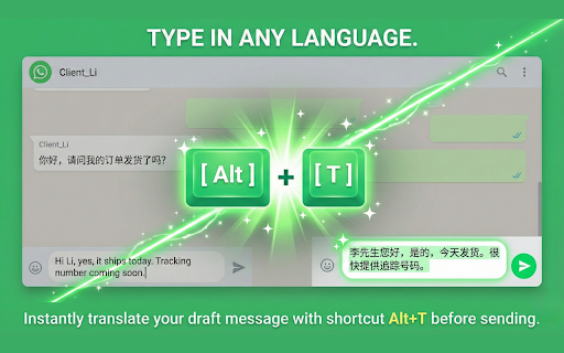 Translator for WhatsApp™ Web: Private, Unlimited & Local AI screenshot
