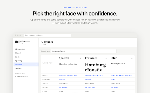 Font Inspector – Font Finder for Any Website screenshot