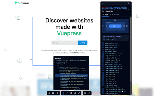 Inspect CSS screenshot
