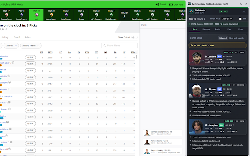 twif: fantasy football advisor screenshot