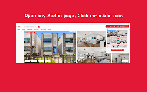 Redfin property image downloader screenshot
