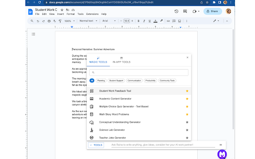 MagicSchool AI - AI Assistant for Teachers screenshot