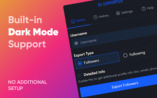 IG Exporter - IG Follower Exporter Tool screenshot