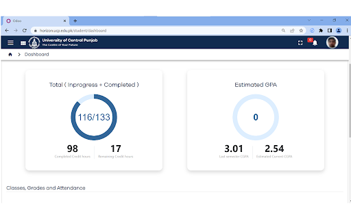UCP Grade Calculate screenshot