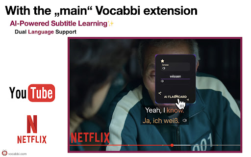 New Tab Flashcard Practice 🗣️ Language Learning 🧠 | Vocabbi screenshot