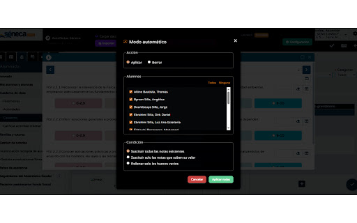 AutoNotas Séneca screenshot