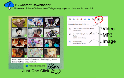 TG Content Downloader - Telegram Downloader screenshot