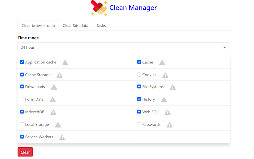 Clean Manager - History and Cache cleaner screenshot