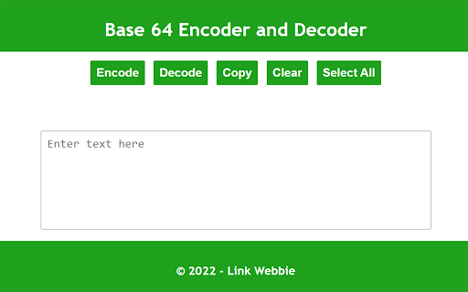 Base64 Encoder and Decoder screenshot