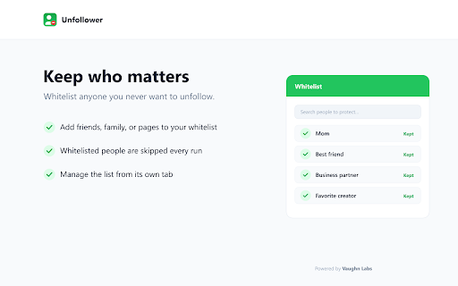 Unfollower screenshot