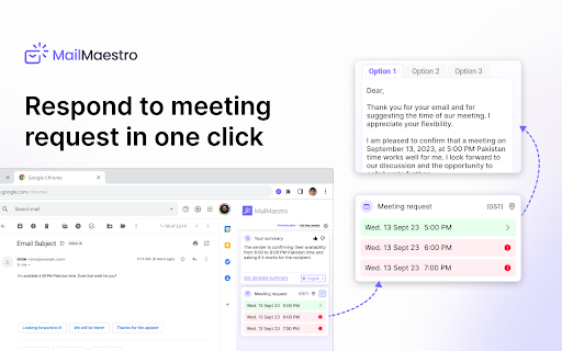 MailMaestro - Gmail AI assistant screenshot