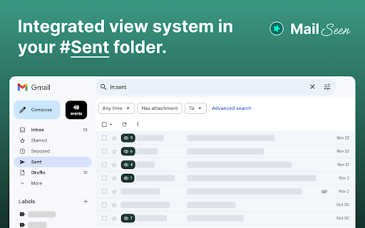 Mail Seen - Unlimited Email Tracker for Gmail screenshot