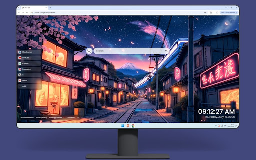 Japan Night Street Live Wallpaper screenshot