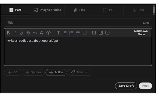 RevertGPT - Quickly Insert Text Anywhere screenshot