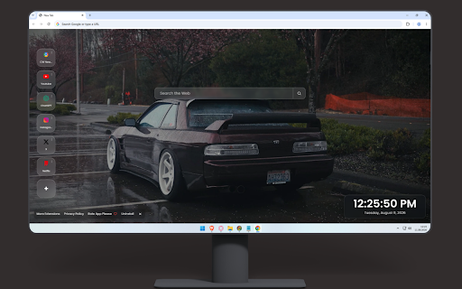 Nissan Silvia S13 Gloomy Rain Live Wallpaper screenshot