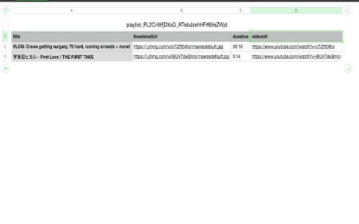 YouTube Playlist Importer & Exporter screenshot