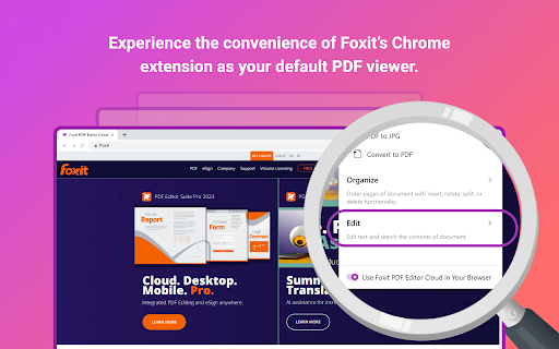 Foxit PDF Editor Cloud: Edit and Convert screenshot