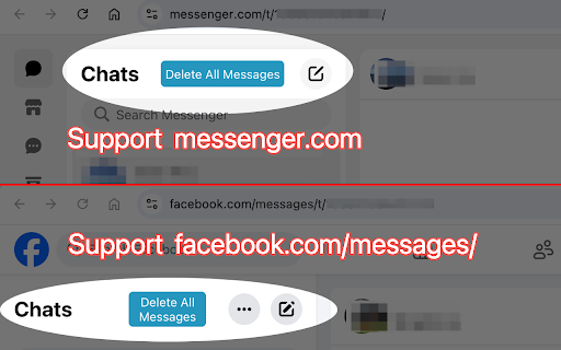 Delete All Messenger Messages - Facebook compatible screenshot
