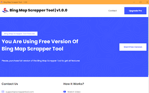 Bing Map Scraper Tool – Extract Business Listings & Leads screenshot