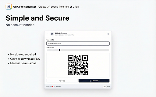 QR Code Generator screenshot