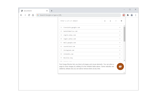 Fast Image Blocker screenshot