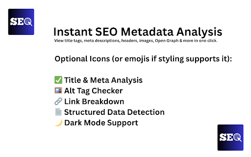 SEO META SNAP screenshot