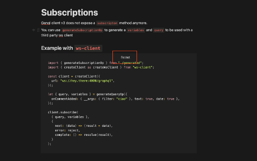 Notion Code Formatter screenshot