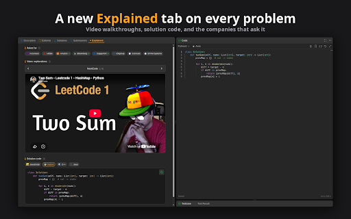 Leetcode Explained screenshot
