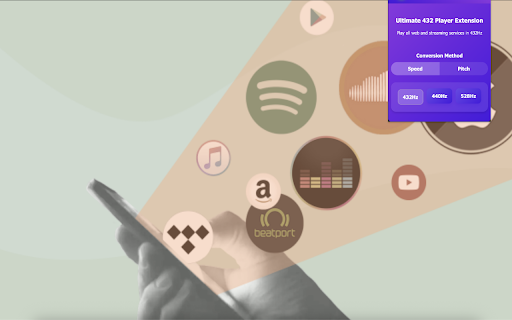 Ultimate 432Hz Converter : Spotify YouTube Tidal & All Web Music Streaming screenshot
