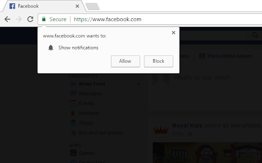 Block Notifications screenshot
