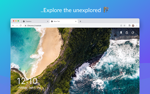 TravelMonkey - new tab for travellers screenshot