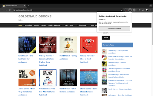 Golden Audiobook Downloader screenshot