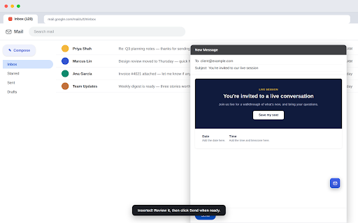 MailCanvas — Drag & Drop HTML Email Template Builder screenshot