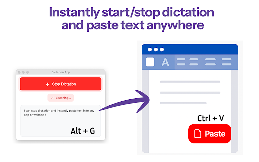 Dictation App screenshot
