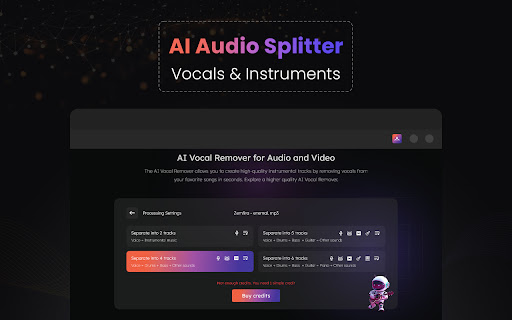 Vocal Remover, Music Separator screenshot