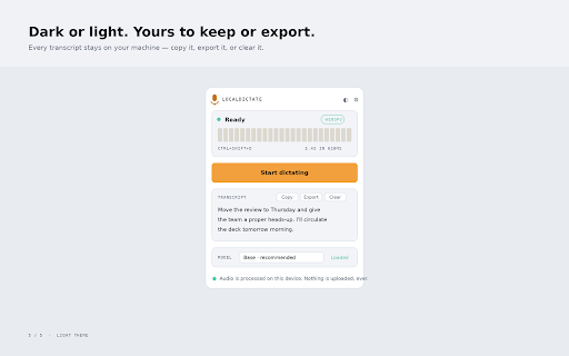 LocalDictate — Private Offline Voice Typing screenshot