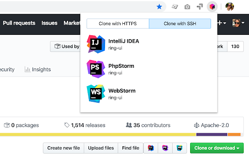 JetBrains Toolbox Extension screenshot