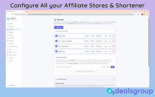 DealsGroup Affiliate Engine screenshot