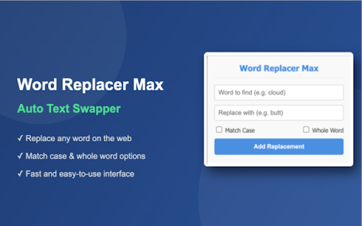 Word Replacer Max: Auto Text Swapper screenshot