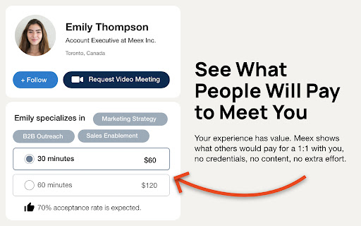 Meex – Get Meetings with Anyone screenshot