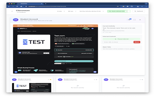 Classview - Classroom Monitor Extension screenshot