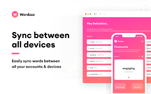 Wordzzz — Learn languages while surf & stream screenshot