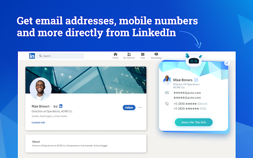 Datanyze Chrome Extension screenshot