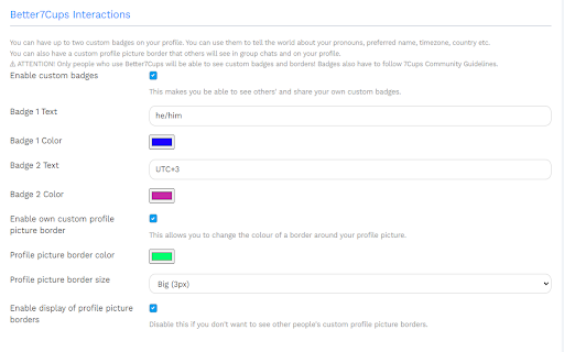 BetterCups screenshot