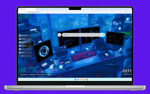 Hacker Station Live Wallpaper screenshot