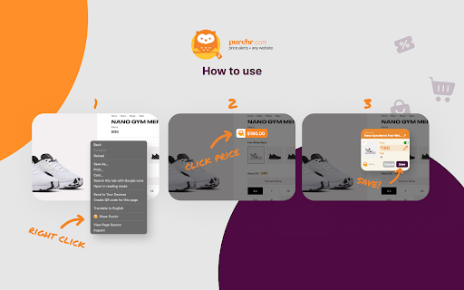 Purchr screenshot