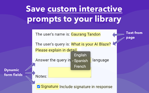 AI Blaze: Instantly Use AI in Any Webpage screenshot
