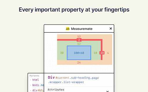 Measuremate — Pixel Ruler for Web Design screenshot